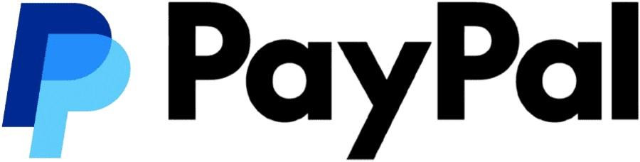 paypal logo blue text